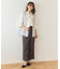 【洗える】ウエストタックワイドパンツ