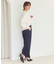 【洗える】ウエストタックワイドパンツ