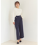 【洗える】ウエストタックワイドパンツ