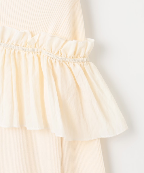 洗える】3way フリルニットトップス｜フェルゥの通販｜&mall（アンド