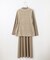 【洗える】ジレ付きニットワンピース