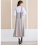 【洗える】ダブルストラップキャミ ドレス