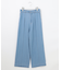 【洗える】ベルト付き テンセルデニム ワイドパンツ