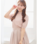 【UVカット・洗える】シャイニーハーフスリーブ ニット
