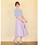 【洗える】パフスリーブリボン Tシャツ