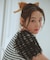 【洗える】チュールスリーブ Tシャツ