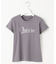 【洗える】レタードプリントコンパクト Tシャツ