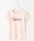 【洗える】レタードプリントコンパクト Tシャツ