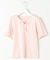 【洗える】リボンアクセント Ｔシャツ