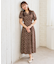 【洗える】カシュクールデザイン 小花プリントワンピース