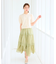 【洗える】タックデザインティアードスカート