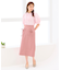【洗える】リボンポケット付きIライン スカート