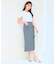 【洗える】リボンポケット付きIライン スカート