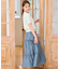 【洗える】ビジューネックレスニット