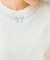 【洗える】ビジューネックレスニット