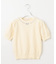 【洗える】ビジューネックレスニット