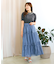 【洗える】ビジューネックレスニット