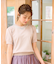 【洗える】ビジューネックレスニット
