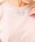 【洗える】ビジューネックレスニット