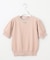 【洗える】ビジューネックレスニット