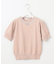 【洗える】ビジューネックレスニット