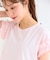 【汗ジミが目立たない】フリル袖ペプラムデザインTシャツ