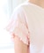 【汗ジミが目立たない】フリル袖ペプラムデザインTシャツ
