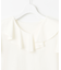 【洗える・汗ジミが目立たない】ラッフル襟Tシャツ