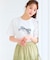 【洗える】リボン刺繍 Tシャツ