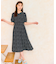 【洗える】ギャザーデザインパフスリーブワンピース