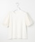 【汗ジミが目立たない・洗える】チュール袖パフスリーブ Tシャツ
