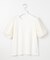 【汗ジミが目立たない・洗える】チュール袖パフスリーブ Tシャツ