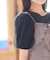 【汗ジミが目立たない・洗える】チュール袖パフスリーブ Tシャツ