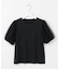 【汗ジミが目立たない・洗える】チュール袖パフスリーブ Tシャツ