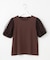【汗ジミが目立たない・洗える】チュール袖パフスリーブ Tシャツ