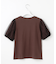【汗ジミが目立たない・洗える】チュール袖パフスリーブ Tシャツ