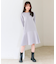 【洗える】バックリボンダンボール ワンピース