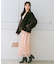 【洗える】ニット×ティアードレース スカート