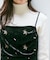 【洗える】刺繍入りベロアキャミソール ワンピース