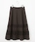 【洗える】フレアギャザーチェック スカート