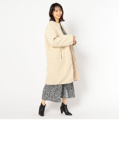リバーシブルボアコート｜ノーリーズの通販｜&mall（アンドモール