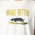 【BARNS OUTFITTERS/バーンズアウトフィッターズ】別注 吊り編み Tシャツ MAKE BETTER