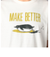 【BARNS OUTFITTERS/バーンズアウトフィッターズ】別注 吊り編み Tシャツ MAKE BETTER