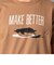 【BARNS OUTFITTERS/バーンズアウトフィッターズ】別注 吊り編み Tシャツ MAKE BETTER