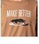 【BARNS OUTFITTERS/バーンズアウトフィッターズ】別注 吊り編み Tシャツ MAKE BETTER