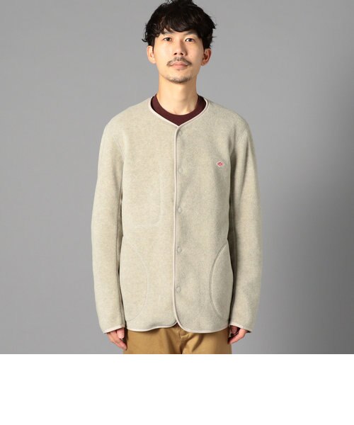 DANTON/ダントン】フリースカーディガン FLEECE COLLARLESS