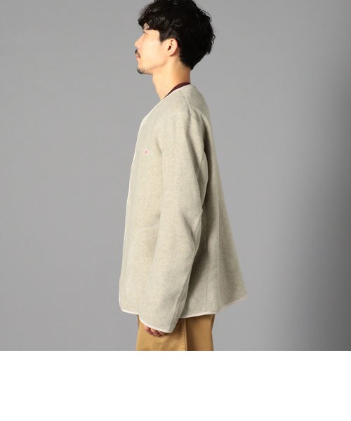 DANTON/ダントン】フリースカーディガン FLEECE COLLARLESS JACKET #JD