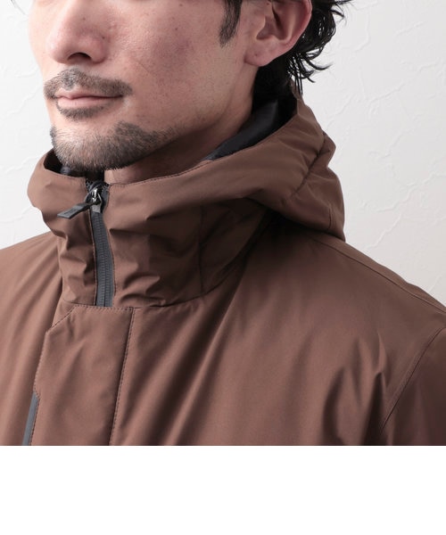 Herno Laminar フード付きモッズダウンコート 48 濃茶 美品 HERNO/ヘルノ】モッズ ダウンコート LAMINAR GORE-TEX