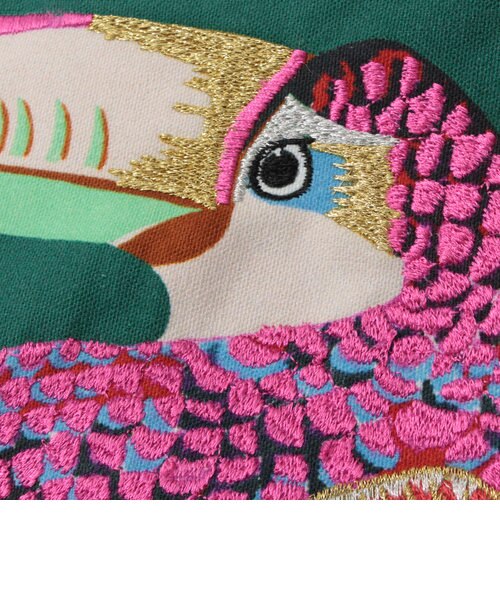 INOUITOOSH/ イヌイトゥーシュ】 プリント刺繍ポーチ