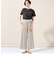 【WEB限定サイズあり】リネンレーヨンドットパンツ